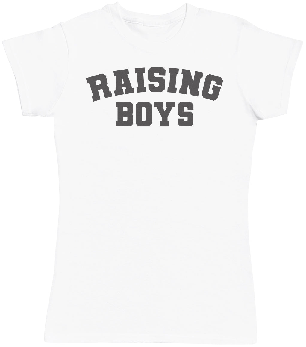 Raising Boys- Mums T-Shirt (4500701380657)