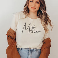 Mother Handwriting - Womens T-shirt - Mum T-Shirt
