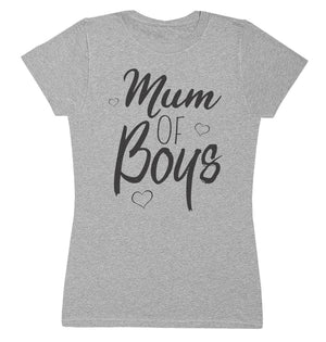 Mum Of Boys- Mums T-Shirt (4500700233777)