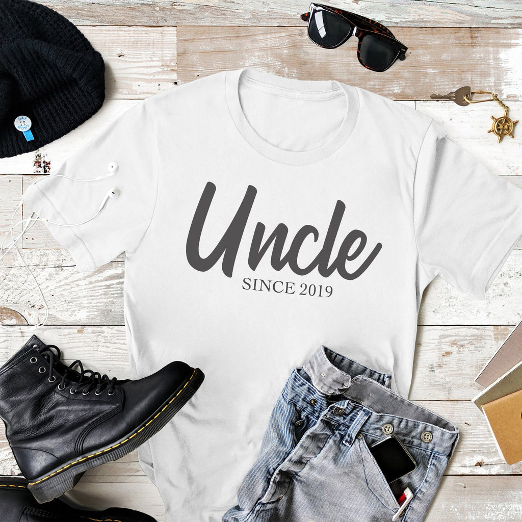 Personalised Uncle Since - Mens T-Shirt - Uncle T-Shirt