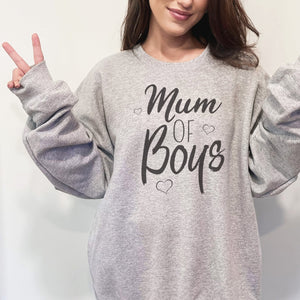 Mum Of Boys - Womens Sweater - Mum Sweater