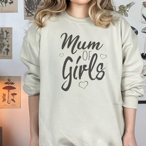 Mum Of Girls - Womens Sweater - Mum Sweater