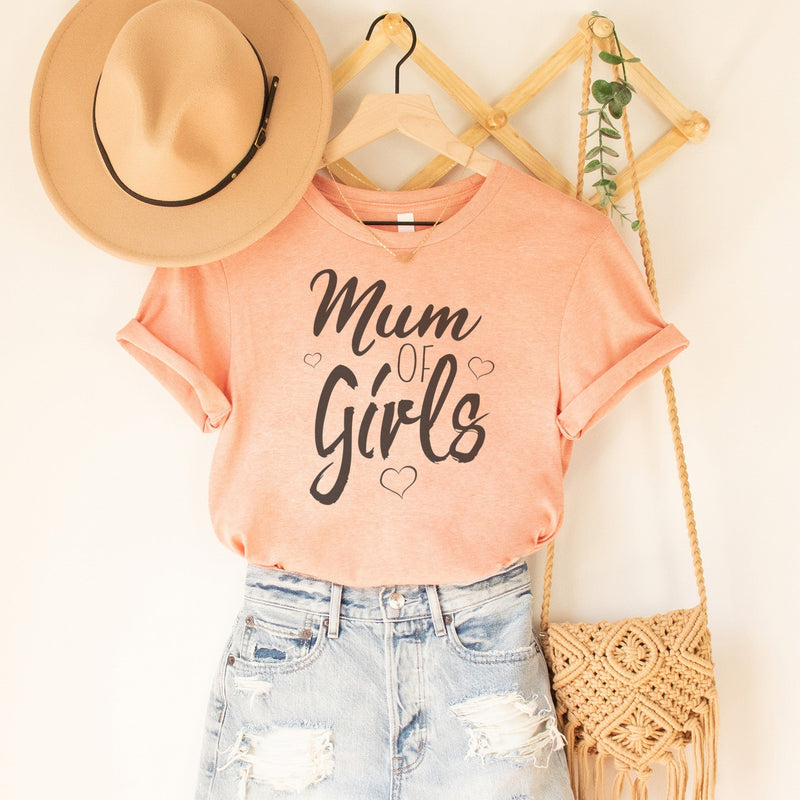 Mum Of Girls - Womens T-shirt - Mum T-Shirt