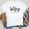 Personalised Wifey Since - Womens T-shirt - Mum T-Shirt
