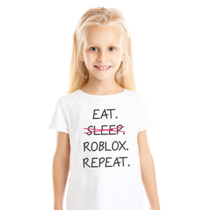 Eat Roblox Repeat - Kids T-Shirt