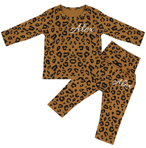 Washington Personalised Double Name Leopard Print Lounge Suit