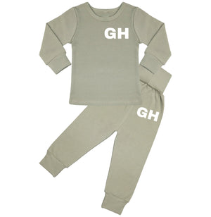 California Personalised Initials Lounge Suit / Tracksuit - 6 Colours - 0M-7yrs