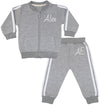 Texas Personalised Name & Initials Zip-Up Grey Tracksuit