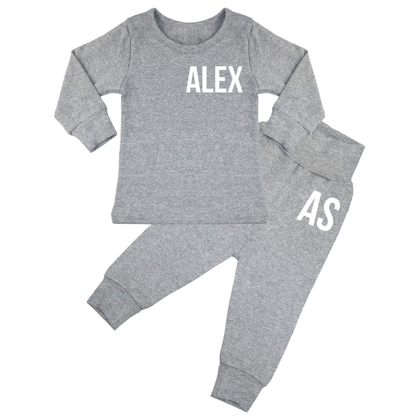 Ohio Personalised Name & Initials Lounge Suit / Tracksuit - 6 Colours - 0M-7yrs