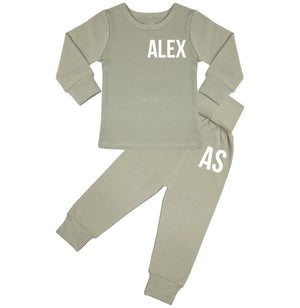 Ohio Personalised Name & Initials Lounge Suit / Tracksuit - 6 Colours - 0M-7yrs