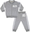 Ohio Personalised Name & Initials Zip-Up Grey Tracksuit