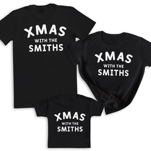 Personalised Xmas With The ... - Family Matching Christmas Tops - Adult, Kids & Baby - (Sold Separately)