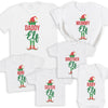 Family Elf With Hat & Feet - Family Matching Christmas Tops - Adult, Kids & Baby - (Sold Separately)