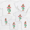 Family Elf With Hat & Feet - Family Matching Christmas Tops - Adult, Kids & Baby - (Sold Separately)
