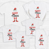 Family Claus With Hat & Feet - Family Matching Christmas Tops - Adult, Kids & Baby - (Sold Separately)