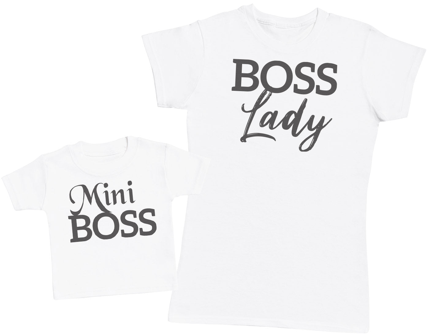 Boss Lady Mini Boss - Baby T-Shirt \u0026 Bodysuit / Mum T-Shirt - (Sold Se –  The Gift Project, image size:1400x1095