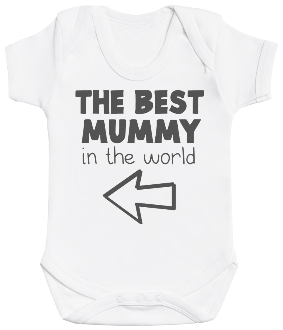 The Best Mum In The World Arrow - Baby Bodysuit (4514119516209)