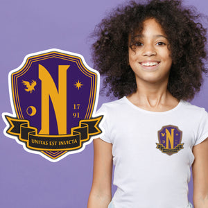 Nevermore Academy Badge T-Shirt - Kids, Mens & Womens - All sizes