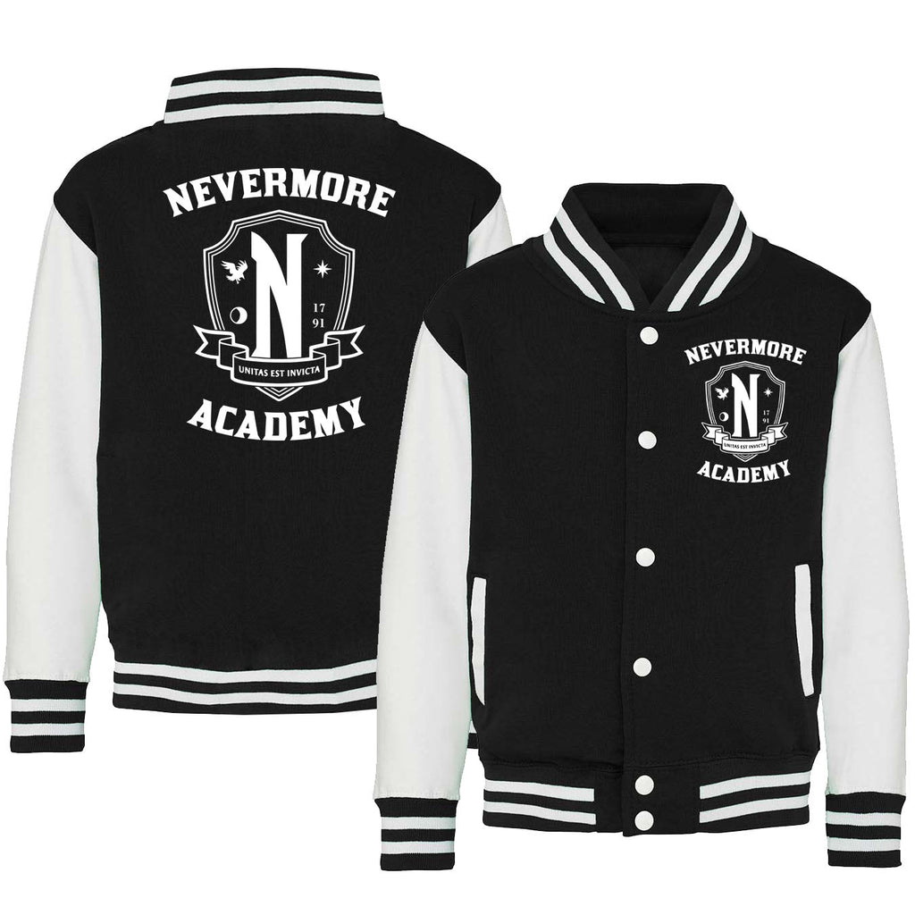 Varsity Jacket Inspired Nevermore Academy - Kids, Mens & Womens - All sizes