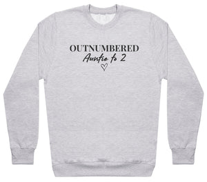 Outnumbered Auntie - Womens Sweater (6573337542705)