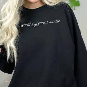 Worlds Greatest Auntie - Womens Sweater - Auntie Sweater