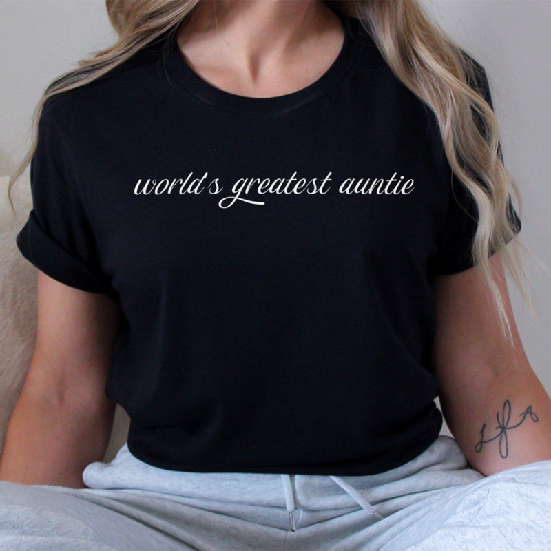 Worlds Grestest Auntie - Womens T-Shirt - Auntie T-Shirt