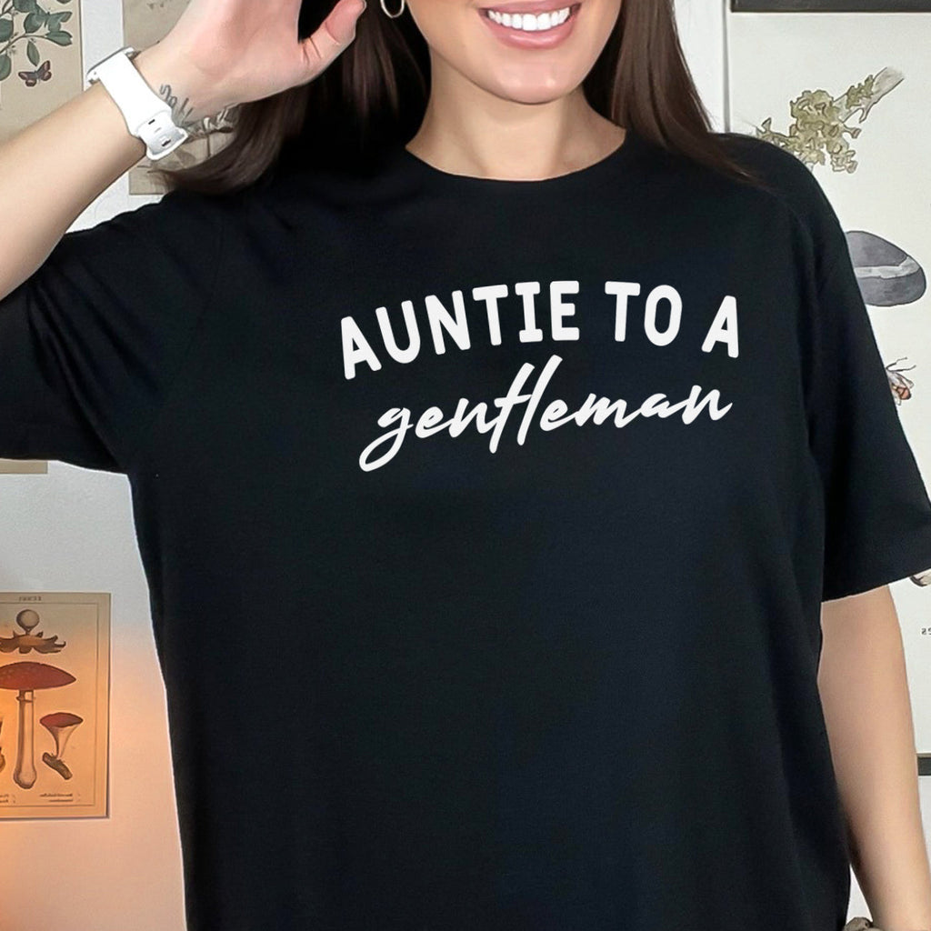 Aunty To A Gentleman - Womens T-Shirt - Auntie T-Shirt