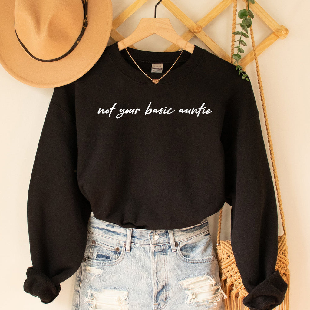 not your basic auntie - Womens Sweater - Auntie Sweater