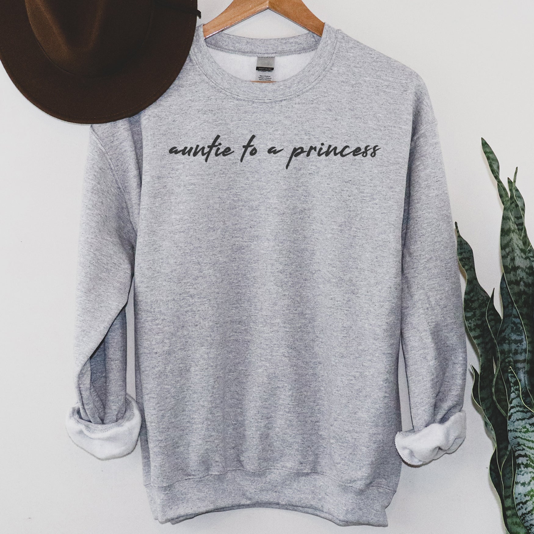 Auntie To A Princess - Womens Sweater - Auntie Sweater