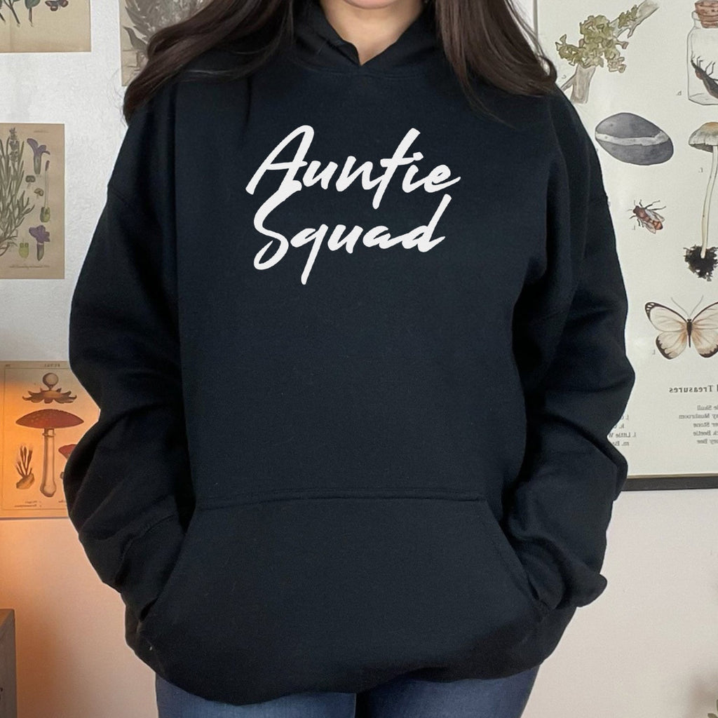 Auntie Squad - White - Womens Hoodie - Aunty Hoodie