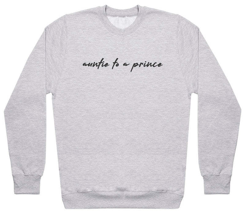 Auntie To Prince - Womens Sweater (6569615720497)