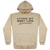Living My Best Life Grandma Life - Black - Womens Hoodie (6567728742449)