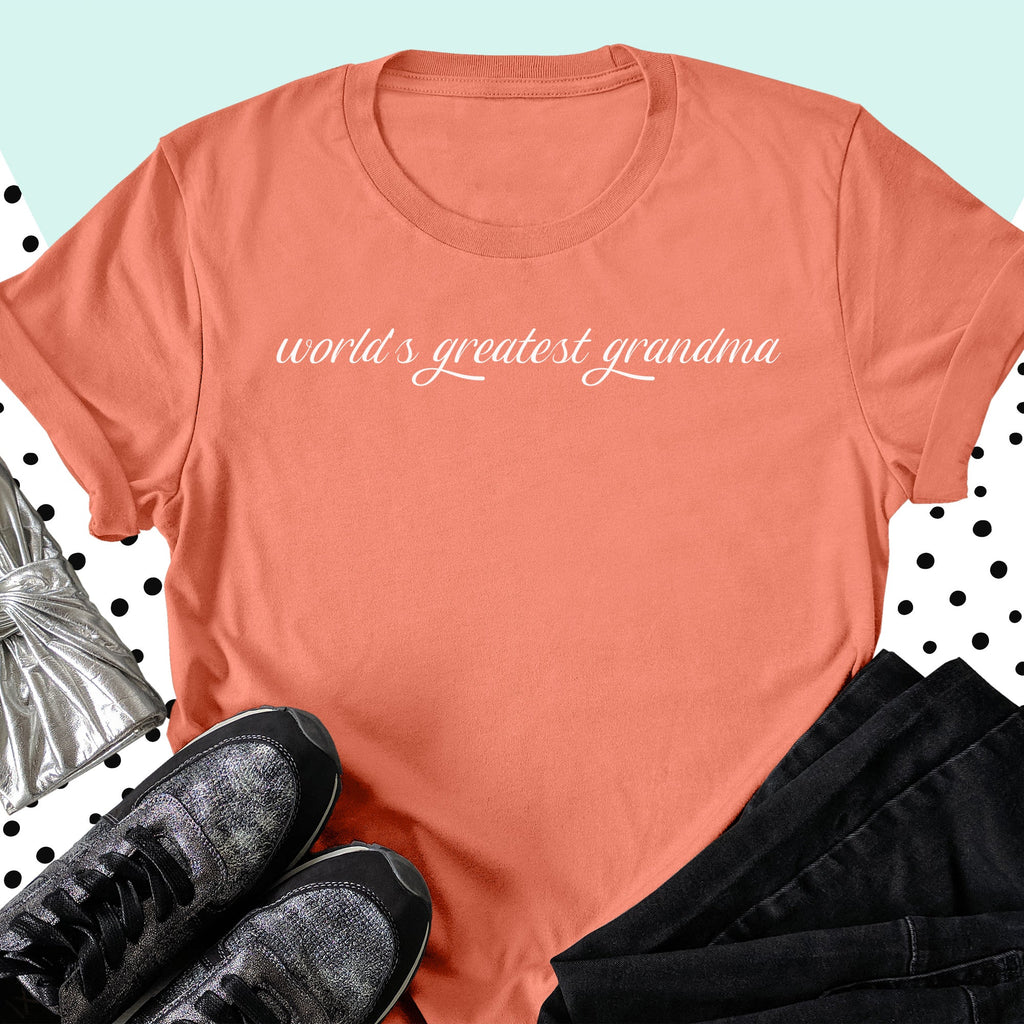 World's Greatest Grandma - Womens T-Shirt - Grandma T-Shirt