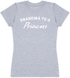 Grandma To Princess - White - Womens T - Shirt (6567729561649)
