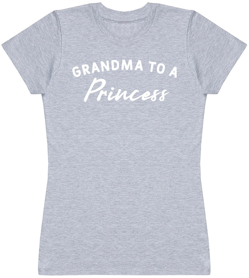 Grandma To Princess - White - Womens T - Shirt (6567729561649)