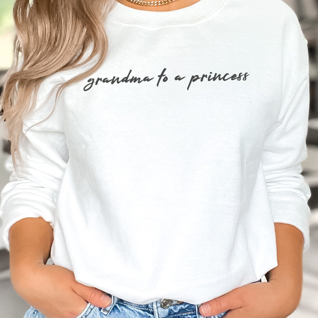Grandma To A Princess - Womens Sweater - Grandma Sweater