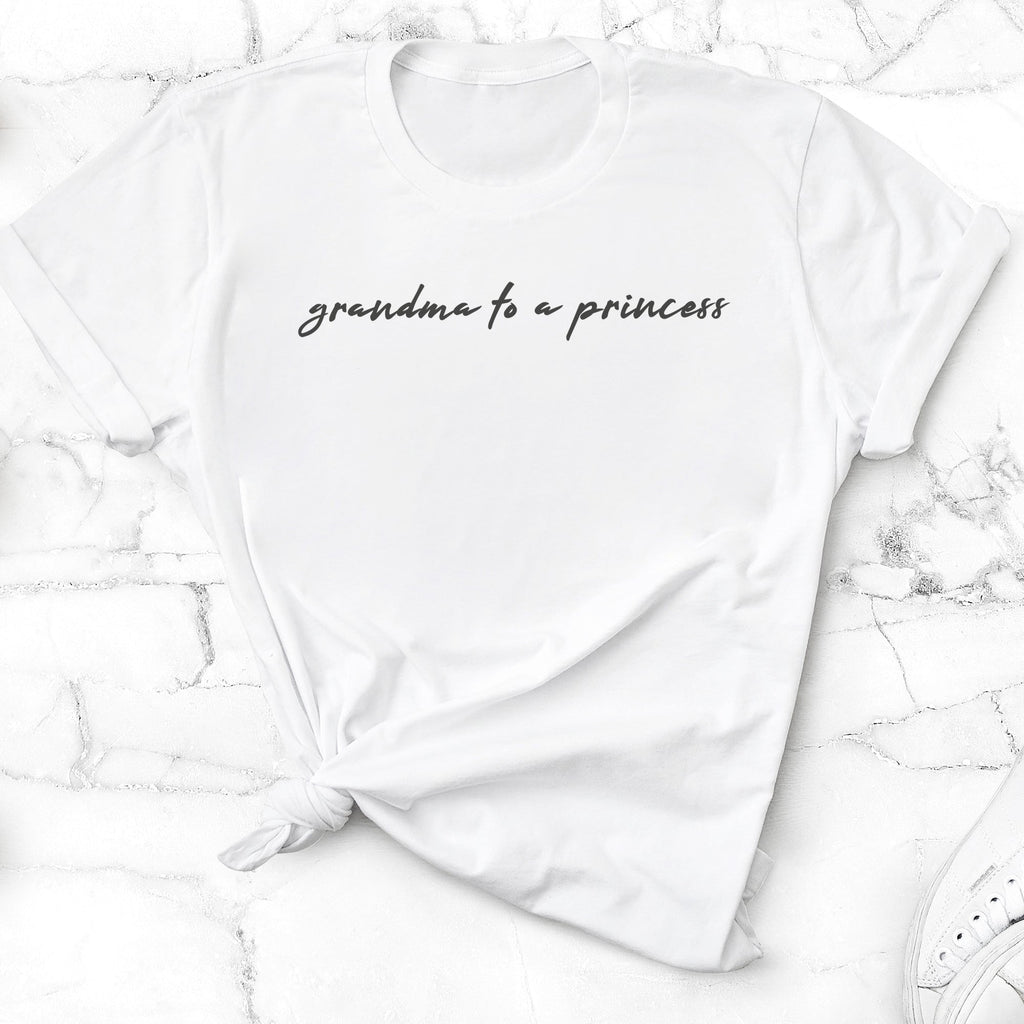 Grandma To A Princess - Womens T-Shirt - Grandma T-Shirt