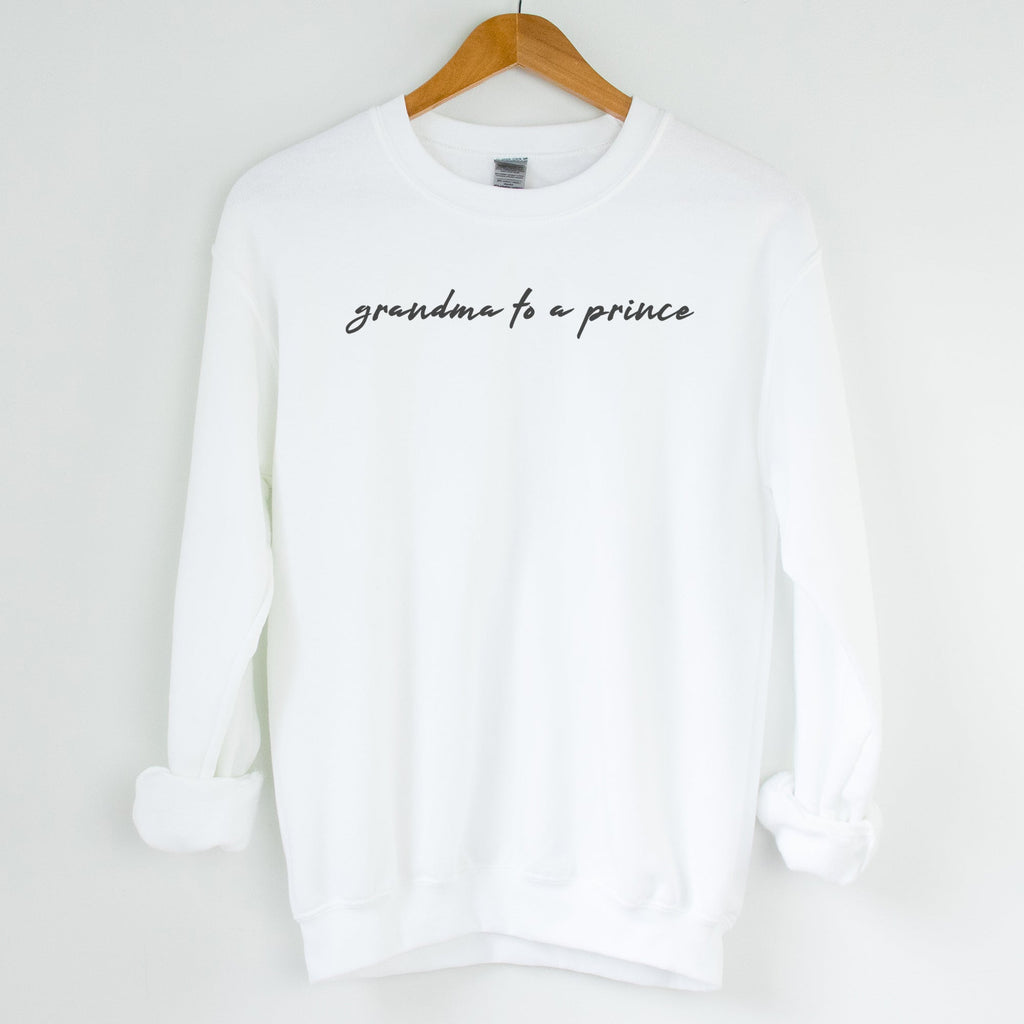 Grandma To A Prince - Womens Sweater - Grandma Sweater
