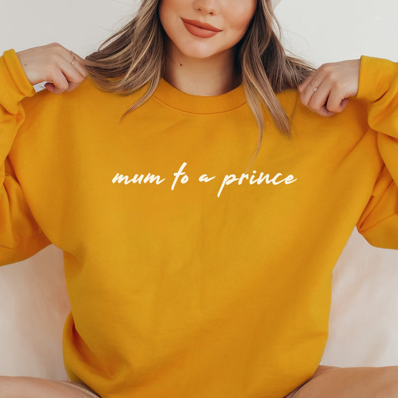 Mum To A Prince - Womens Sweater - Mum Sweater