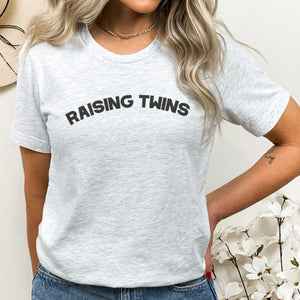 Raising Twins - Womens T-shirt - Mum T-Shirt