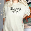 Winging It with Heart - Womens Sweater - Mum Sweater
