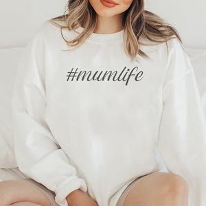 #Mumlife - Womens Sweater - Mum Sweater