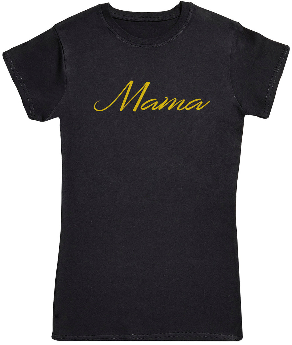 Mama - Gold - Womens T - Shirt (6568629600305)