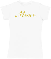 Mama - Gold - Womens T - Shirt (6568629600305)