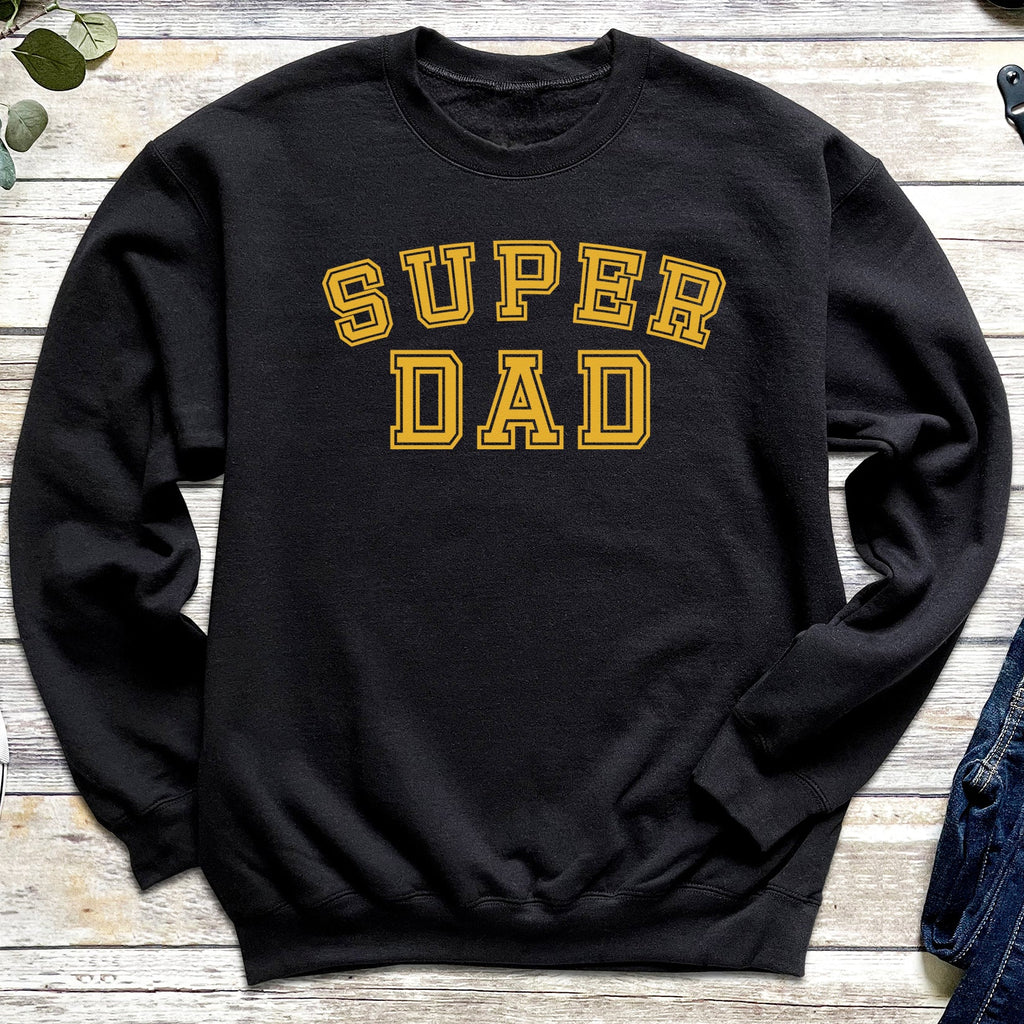 SuperDad Golden - Mens Sweater - Dads Sweater