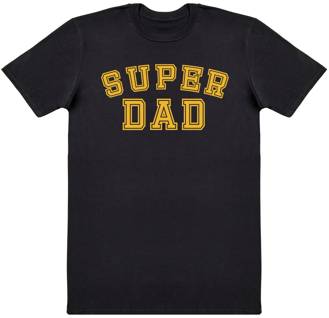 Super Dad - Gold - Mens T - Shirt (6567403585585)