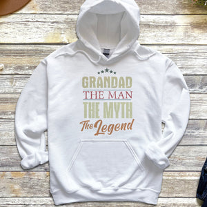 Grandad Man Myth Legend - Mens Hoodie - Grandad Hoodie