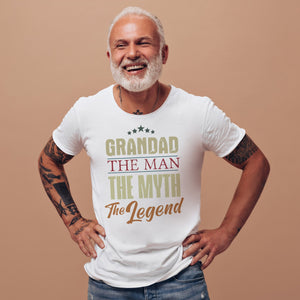 Grandad Man Myth Legend - Mens T-Shirt - Grandad T-Shirt