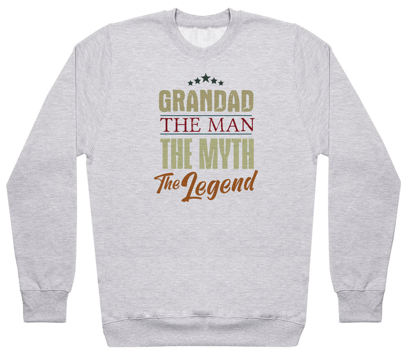 Grandad Man Myth Legend - Mens Sweater - Grandad Sweater