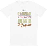 Grandad Man Myth Legend - Mens T - Shirt (6567724908593)